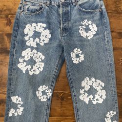 Blue Levi Denim Tear 501s