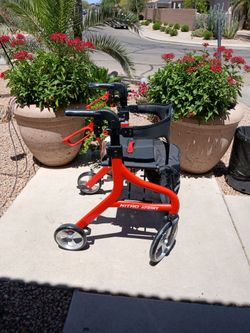 New new Drive Sprint roller tour Walker with large wheels and storage bag