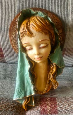 Vintage Virgin Mary wall decor