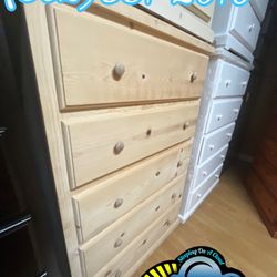 Natural 2 Knob Jumbo Dresser Cajonera Comoda Nueva 