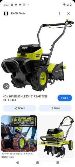 40v HP Brushless 18" REAR TINE TILLER KIT