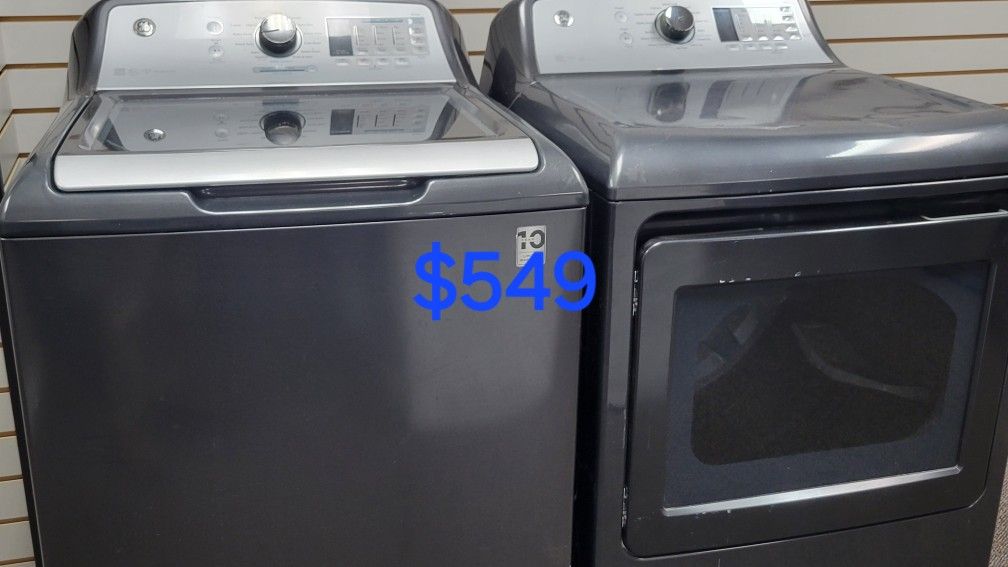 SET GE ELECTRIC WASHER AND DRYER ELECTRIC WORK GREAT CONDITIONS DELIVERY AVAILABLE