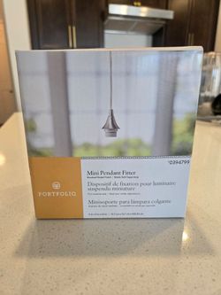 Mini pendant fitter - brushed nickel - NEW