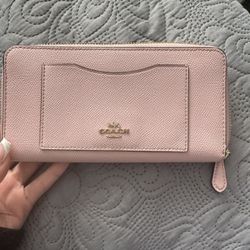 Pink COACH wallet 
