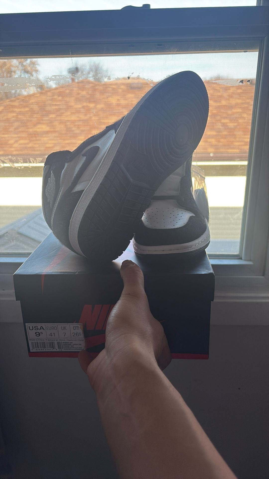 Men’s suede high Top For Air Jordan 1 - Panda