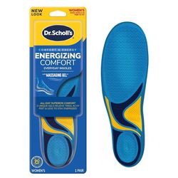  Energizing Comfort Everyday Insoles with Massaging Gel®, Men's Size 8-14, 1 Pair