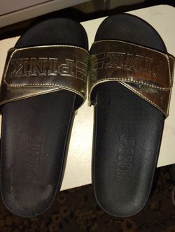 Women's Victoria Secret Pink Slides Size 8 8 1/2