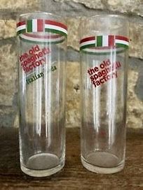  Vintage Italian Soda Glasses From The Old Spaghetti Factory  Set Of 2