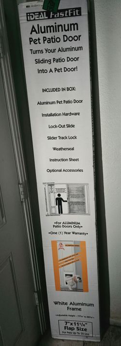 Ideal fast fit aluminum pet patio door