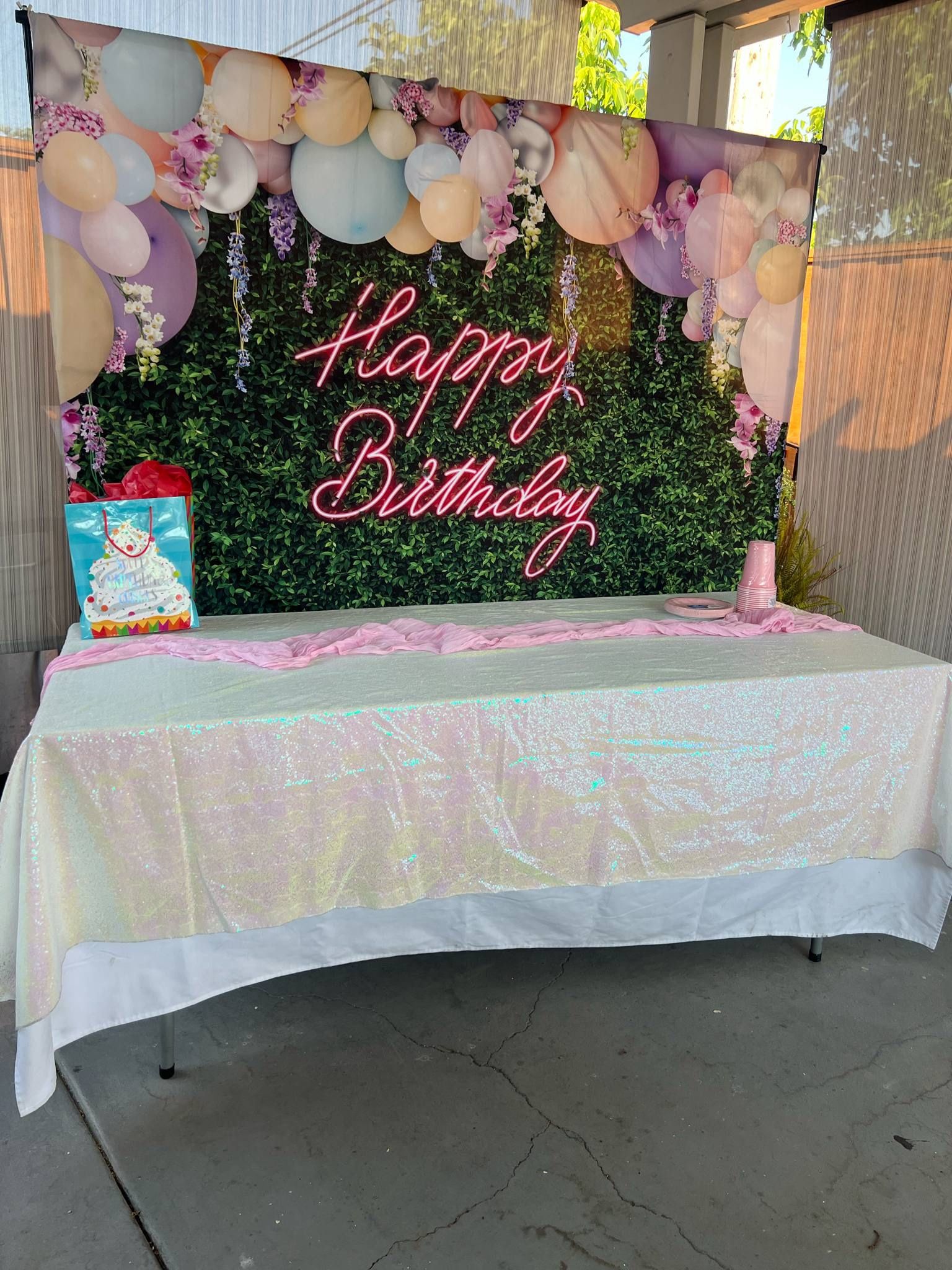 Backdrop Happy Birthday 7x5