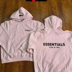 Essentials Light Oatmeal Hoodie 