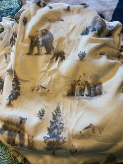 Soft Fleece Polar Bear Print full size sheet set