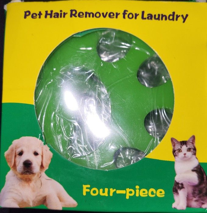 Pet Hair Removal For Laundry, 4 Piece, New
