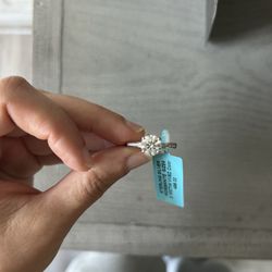 Sterling Silver Moissanite Ring