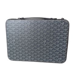 Goyard Compagnon Universel briefcase in grey canvas