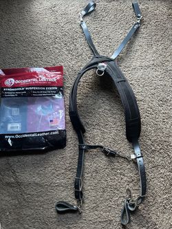 Occidental leather black suspenders NEW!!