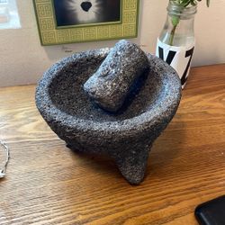 large mexican stone morter and pestle