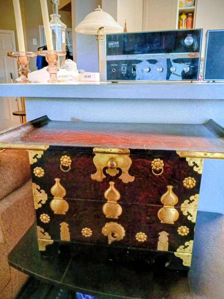 Antique Table Top Korean Chest