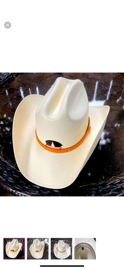 Straw Cowboy  with Orange Band