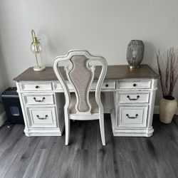 Office Desk And Chair , Side Table 