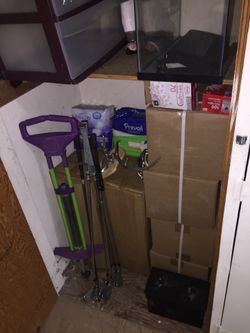 Small storage with new & old stuff $50