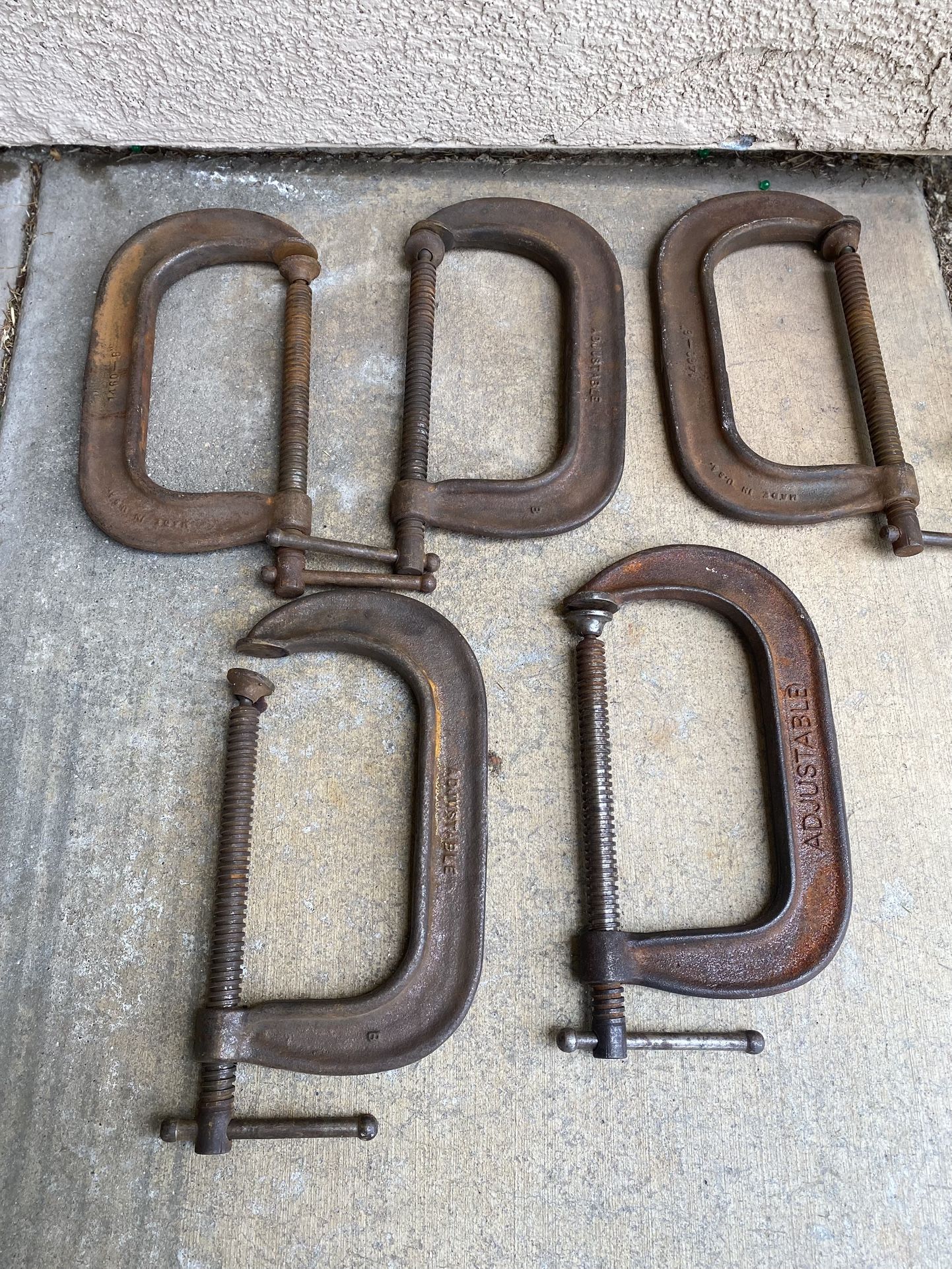 Selling 5 vintage 6” C-Clamps asking $15 each or all for $60!