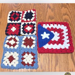 Crochet Granny Square Hat 