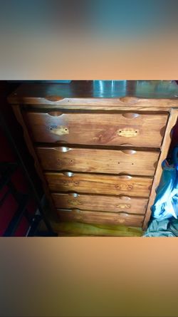 Rebuilt and refurbished by hand 5 drawer dresser