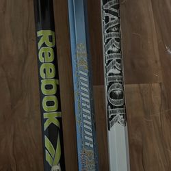 Warrior And Reebok Lacrosse Sticks