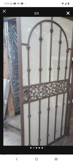 36x84 security door heavy duty swing out to the right hand only , special order door available now