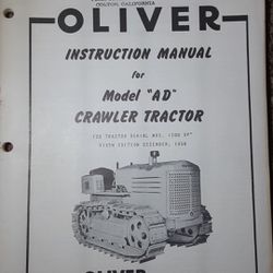 OLIVER INSTRUCTION MANUAL