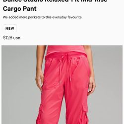 Lululemon Dance Studio Relaxed-Fit Mid-Rise Cargo Pant