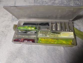 Soft Plastic Fishing Lures with Tackle Box