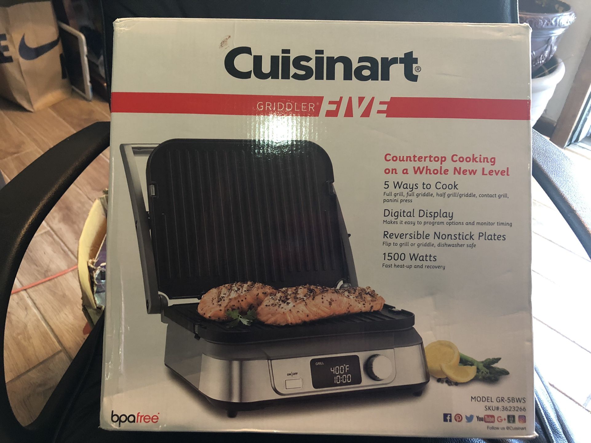 Cusinart 5 in 1 Countertop Griddler