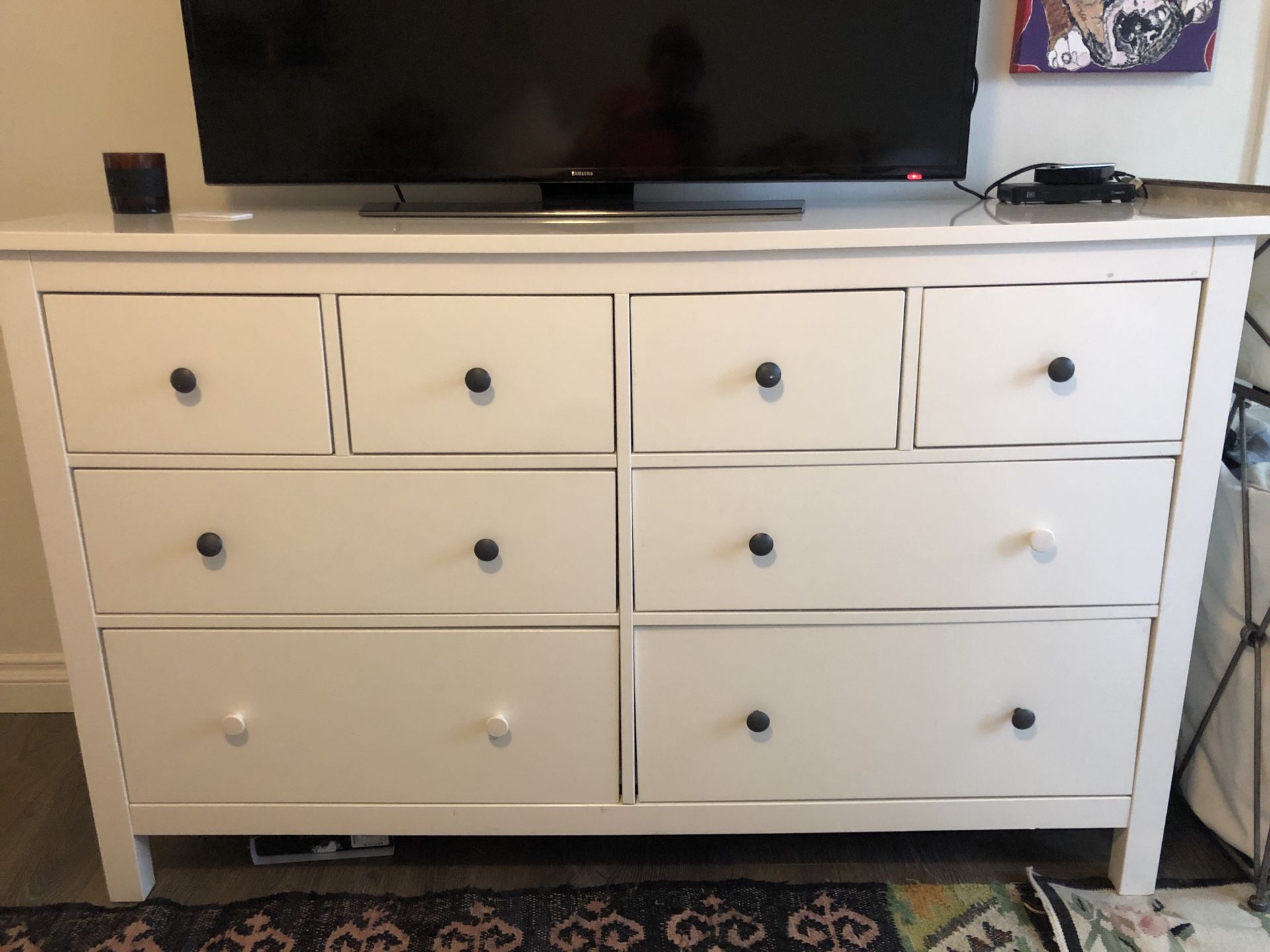 White dresser drawers from ikea