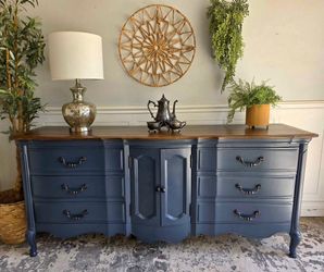 1960s vintage Thomasville 9 drawer French Provincial dresser/buffet/console redesign