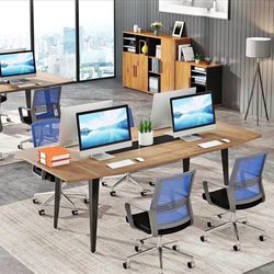 Tribesigns New in box 6FT Conference Table, Modern Boat Shaped Meeting Table (D5)