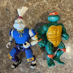 Vintage 80ies Ninja Turtle Action Figure Bundle Shipping Avaialbe 