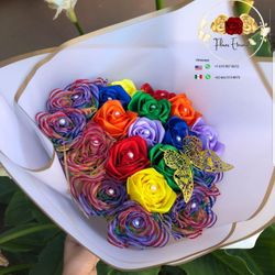 LGBTQ+Theme Boquet🏳️‍🌈🩵❤️🧡💛💚