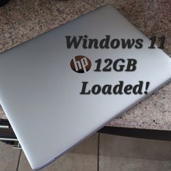 Loaded Hp Laptop**12GB**Windows 11***Intel Core i5 w/Turbo Boost**Like New