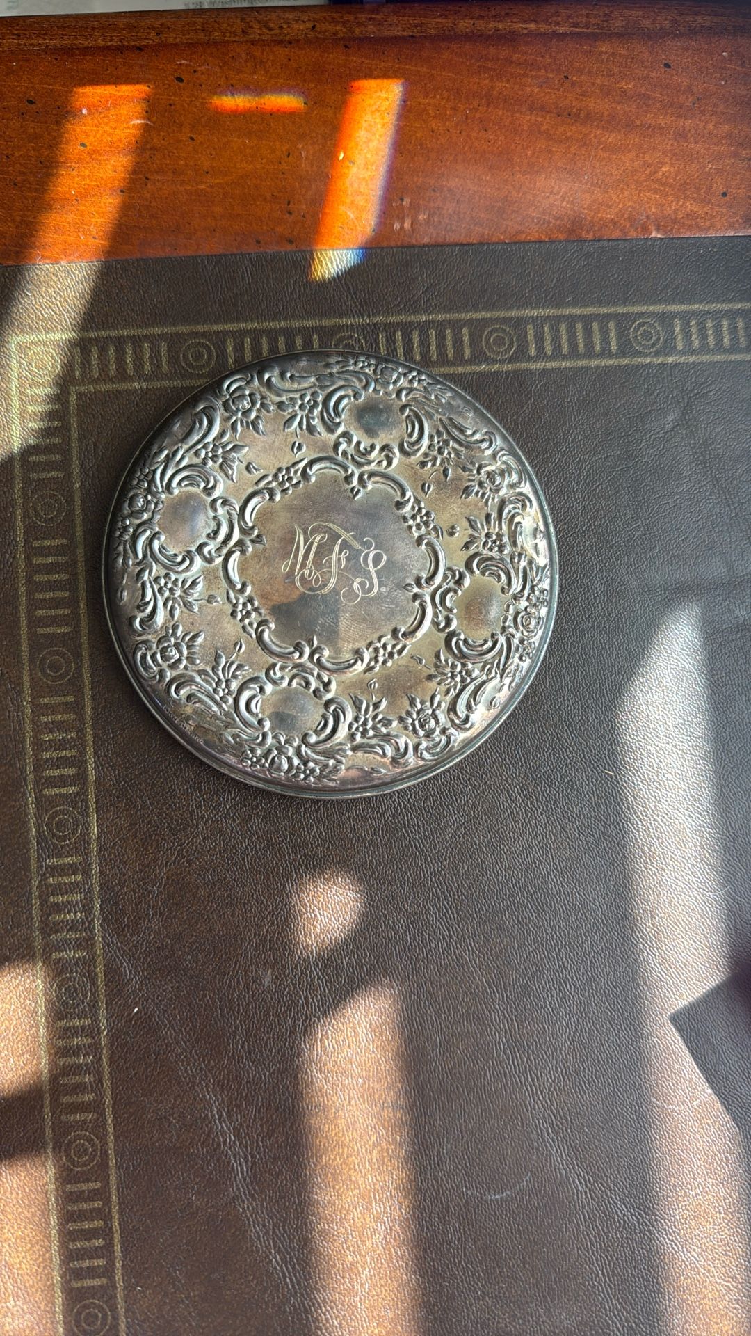 Pocket Mirror Towel Sterling
