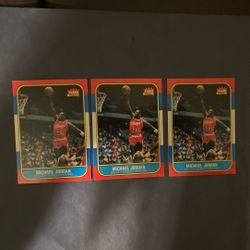 Michael Jordan Rookie Reprint Card Lot