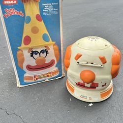 Vintage 1978 Wham-O Fun Fountain Clown Head Sprinkler with box Toy NO HAT 1970s