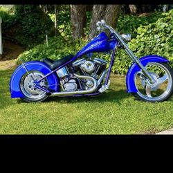 Custom Chopper 2000  Blue 1100 Cc
