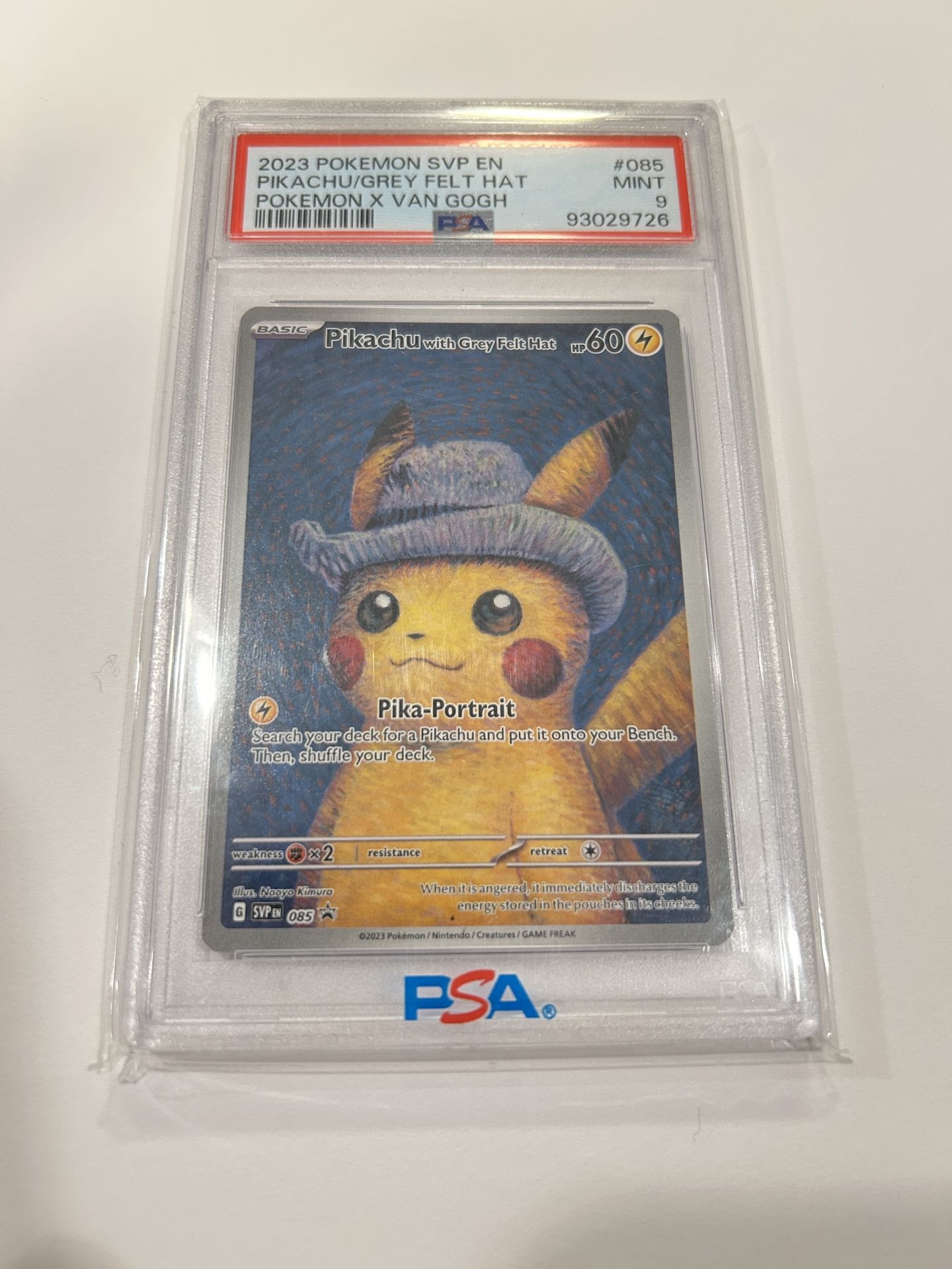 Pikachu Van Gogh - PSA 9
