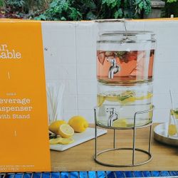 Brand New  Our Table Beverage Dispenser With Stand