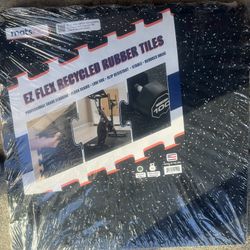 EZ Flex Interlocking Recycled Rubber Floor Tiles with Edges