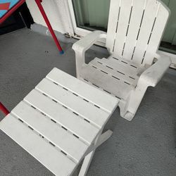 Kids Adirondack Chair And Table 