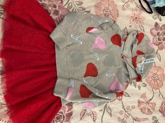 Hershey's Kisses Baby Outfit with Red Tutu Skirt