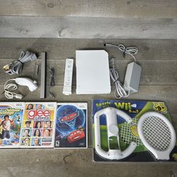 Nintendo Wii Console RVL-001 White GameCube With Wiimote Games Accessories Cords